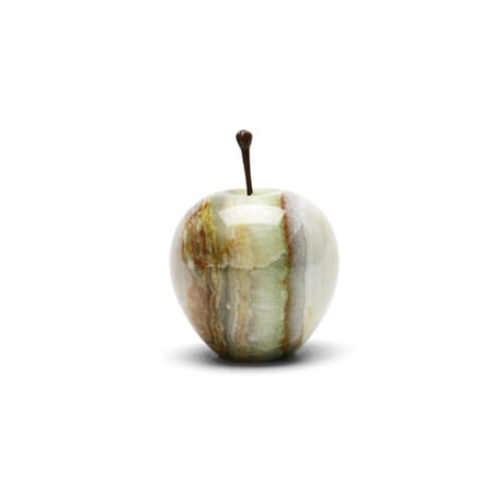 Marble Apple【Stripe】Ｓサイズ マーブルアップル S スモール ストライプ 天然大理石 オブジェ 置物 ペーパーウェイト りんご インテリア雑貨 ディスプレイ ギフト プレゼント