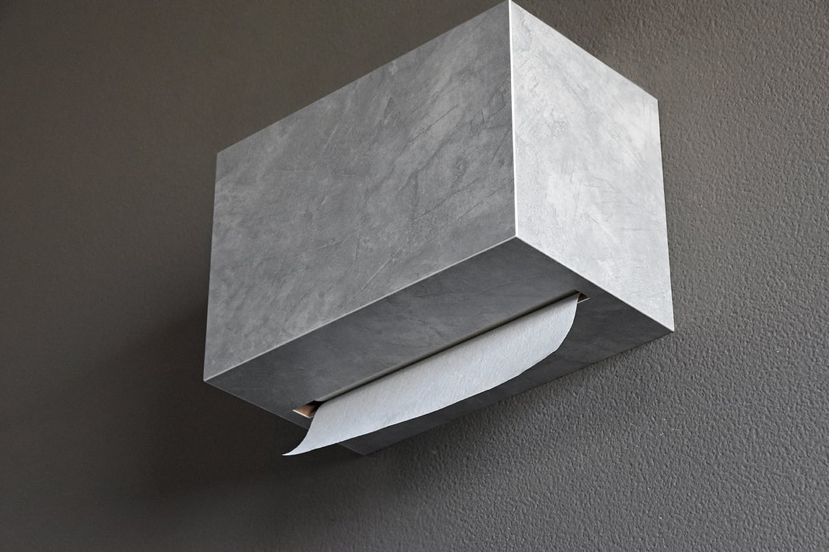 ペーパータオルホルダー  モルタル調 グレー ペーパータオルホルダー Paper Towel Dispenser モルタル調