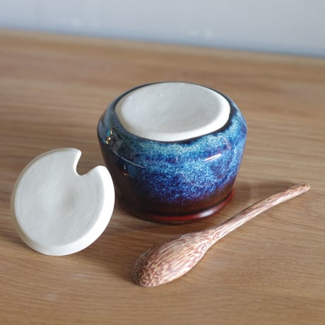 LAZULI MUSTARD JAR ラズリ マスタードジャー so many years ソーメニーイヤーズ シュガーポット 薬味入れ 調味料入れ 食卓 テーブルコーディネート 陶芸 釉薬 ギフト