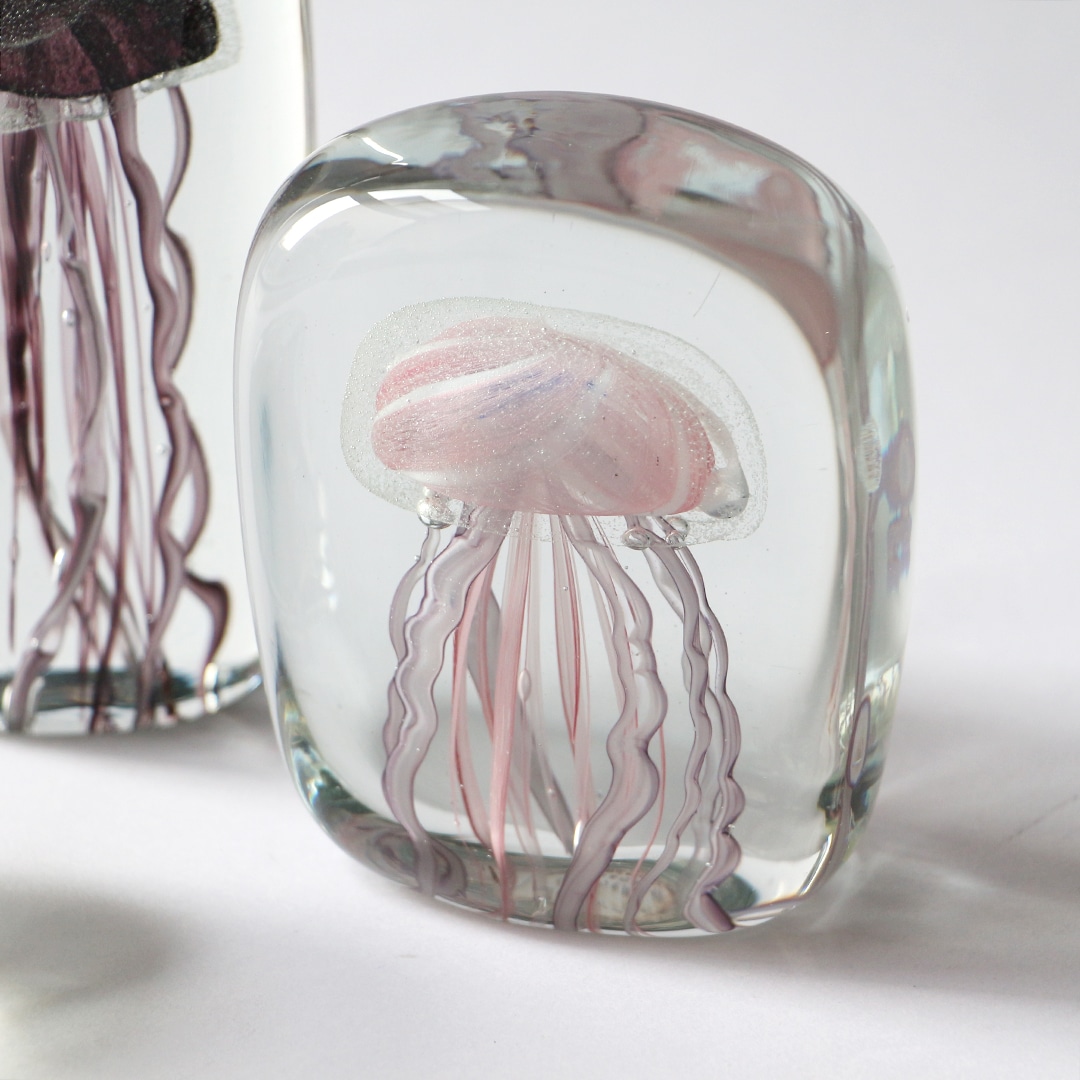 Jellyfish Paper Weight【Square/Pink】ジェリーフィッシュ ペー