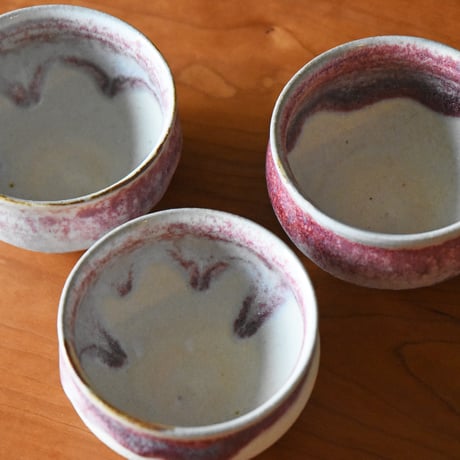 丹波焼 信凜窯 仲岡信人 彩色灰釉 カップ 赤｜Tamba pottery shinringama cup 小鉢 茶碗 和食器 器 うつわ 窯元 丹波立杭 日本六古窯 フリーカップ 湯呑み ギフト