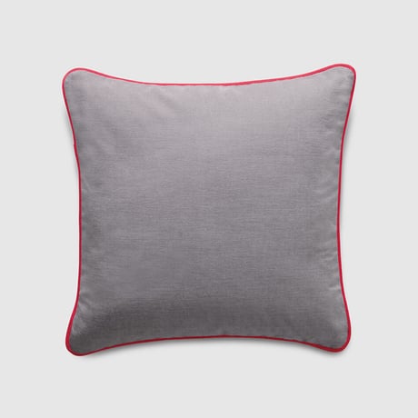 Piping Cushion カバー 40cm パイピング 正方形 四角クッション インテリア コーディネート アクセント ボンボン フリンジ 背あて 腰あて ホテルライク