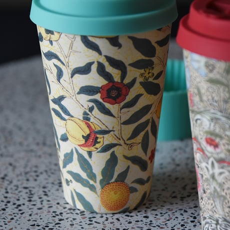 ecoffee cup 400ml エコーヒーカップ ウィリアムモリス コーヒー タンブラー サスティナブル テイクアウトカップ マイタンブラー マイカップ バンブー 竹 コップ ギフト プレゼント