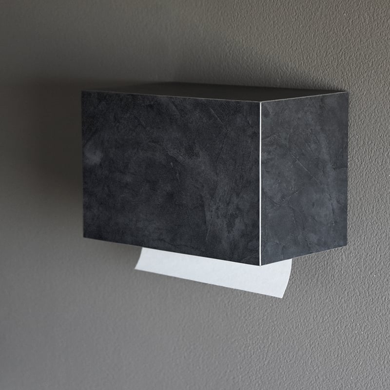 ペーパータオルホルダー Paper Towel Dispenser モルタル調 ブラック