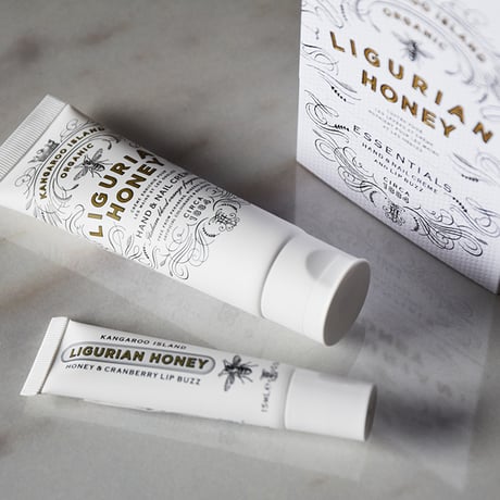 MAINE BEACH LIGURIAN HONEY/Essential DUO Pack マインビーチ リグリアンハニー エッセンシャルデュオパック リップバーム ネイル ハンドクリーム ギフト