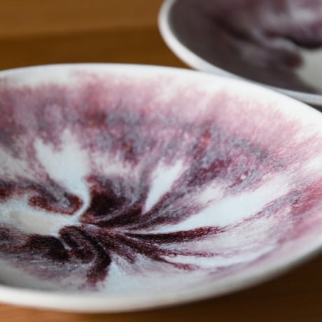 丹波焼 信凜窯 仲岡信人 彩色灰釉 皿 赤 22㎝｜Tamba pottery shinringama plate 和食器 器 パスタ皿 プレート 大皿 丹波立杭 釉薬 窯元 ギフト