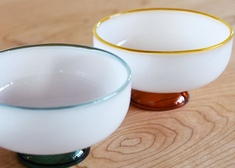 ミルクガラス　ボウル ミルクガラスボウル