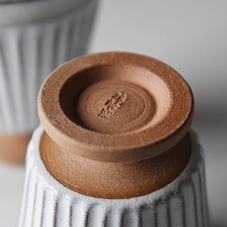 丹波焼 雅峰窯 ゴブレット ホワイト｜Tamba Pottery gahougama goblet 日本六古窯 丹波立杭焼 器 コップ カップ 湯呑み 陶器 焼物 窯元 ギフト プレゼント 結婚祝い