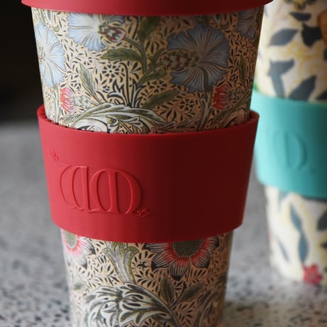 ecoffee cup 400ml エコーヒーカップ ウィリアムモリス コーヒー タンブラー サスティナブル テイクアウトカップ マイタンブラー マイカップ バンブー 竹 コップ ギフト プレゼント