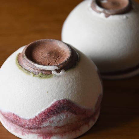 丹波焼 信凜窯 仲岡信人 彩色灰釉 カップ 赤｜Tamba pottery shinringama cup 小鉢 茶碗 和食器 器 うつわ 窯元 丹波立杭 日本六古窯 フリーカップ 湯呑み ギフト
