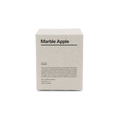 Marble Apple【Red】Ｓサイズ マーブルアップル S スモール 赤 天然大理石 オブジェ 置物 ペーパーウェイト りんご インテリア雑貨 ディスプレイ ギフト プレゼント おしゃれ