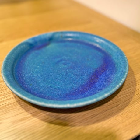 信楽焼 大皿 トルコブルー プレート 陶器 和食器 陶芸 釉薬 焼物 窯元 水色 青 ギフト プレゼント 結婚祝い 新築祝い