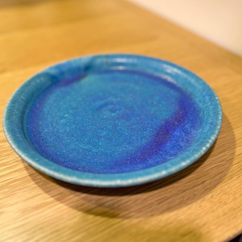 信楽焼 土耳古青 大皿 飾皿 信楽焼 大皿 トルコブルー プレート 陶器 和食器 陶芸 釉薬 焼物 窯元