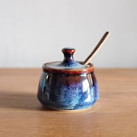 LAZULI MUSTARD JAR ラズリ マスタードジャー so many years ソーメニーイヤーズ シュガーポット 薬味入れ 調味料入れ 食卓 テーブルコーディネート 陶芸 釉薬 ギフト