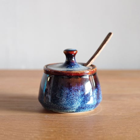 LAZULI MUSTARD JAR ラズリ マスタードジャー so many years ソーメニーイヤーズ シュガーポット 薬味入れ 調味料入れ 食卓 テーブルコーディネート 陶芸 釉薬 ギフト
