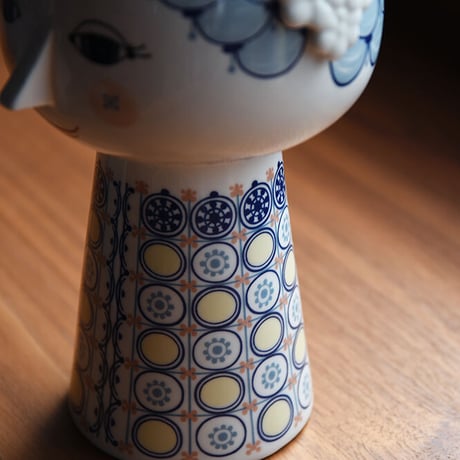EVA flower base【ブルー】エヴァ フラワーベース BJORN WIINBLAD ビヨン ヴィンブラッド 花瓶 花 北欧 デンマーク コペンハーゲン 女性 オブジェ 置物 飾り 青 水色