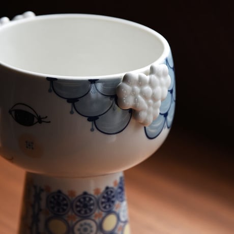 EVA flower base【ブルー】エヴァ フラワーベース BJORN WIINBLAD ビヨン ヴィンブラッド 花瓶 花 北欧 デンマーク コペンハーゲン 女性 オブジェ 置物 飾り 青 水色