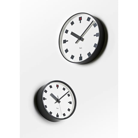 日比谷の時計 【WR12-04】 RIKI CLOCK 渡辺 力 Lemnos レムノス 掛け時計 壁掛け 日比谷交差点 ブラック 黒 デザイナー シンプル ギフト プレゼント 新築祝い