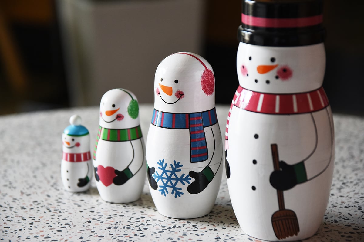Snowman Family スノーマンファミリー マトリョーシカ インテリア