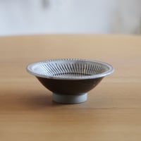 小鹿田焼 柳瀬晴夫窯 7寸中深皿 和食器 民藝 飛び鉋 釉薬 器 うつわ