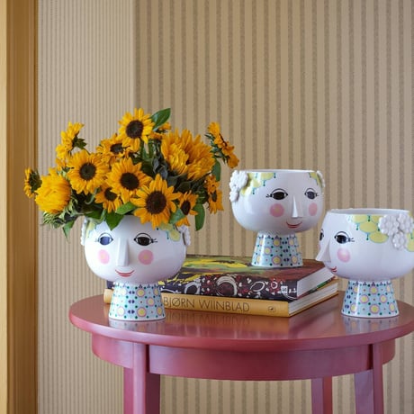 EVA flower pot【イエロー】エヴァ フラワーベース BJORN WIINBLAD ビヨン ヴィンブラッド 花瓶 花 北欧 デンマーク コペンハーゲン 女性 オブジェ 置物 飾り 黄色