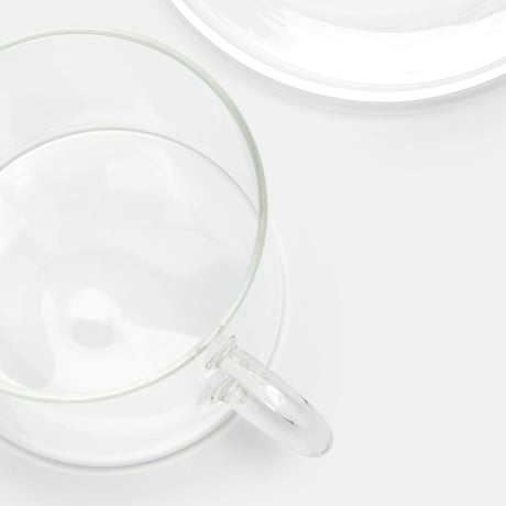 ICHENDORF MILANO PIUMA TEA CUP & SAUCER ティーカップ＆ソーサー イッケンドルフミラノ ピューマ ティーカップ ガラス食器 耐熱ガラス カフェ用品 紅茶 ギフト