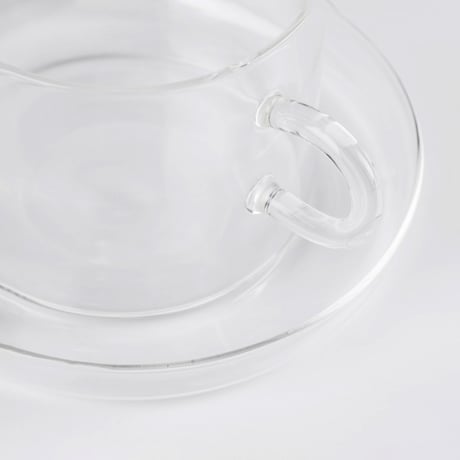 ICHENDORF MILANO PIUMA TEA CUP & SAUCER ティーカップ＆ソーサー イッケンドルフミラノ ピューマ ティーカップ ガラス食器 耐熱ガラス カフェ用品 紅茶 ギフト
