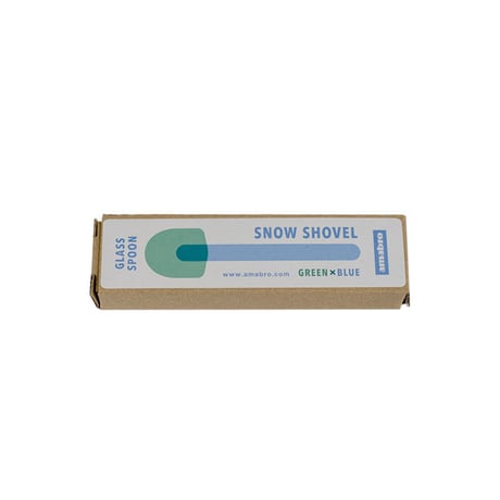 SNOW SHOVEL amabro アマブロ スノーシャベル ミルクガラス デザートスプーン ミニスプーン 耐熱ガラス スプーン アイス かき氷 食器 ツートーン カトラリー ギフト プレゼント