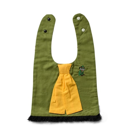 MOOMIN BABY BIB&RATTLE ムーミン スナフキン リトルミー ベビー ビブ＆ラトル セット スタイ ガラガラ amabro アマブロ 赤ちゃん 出産祝い ギフト プレゼント