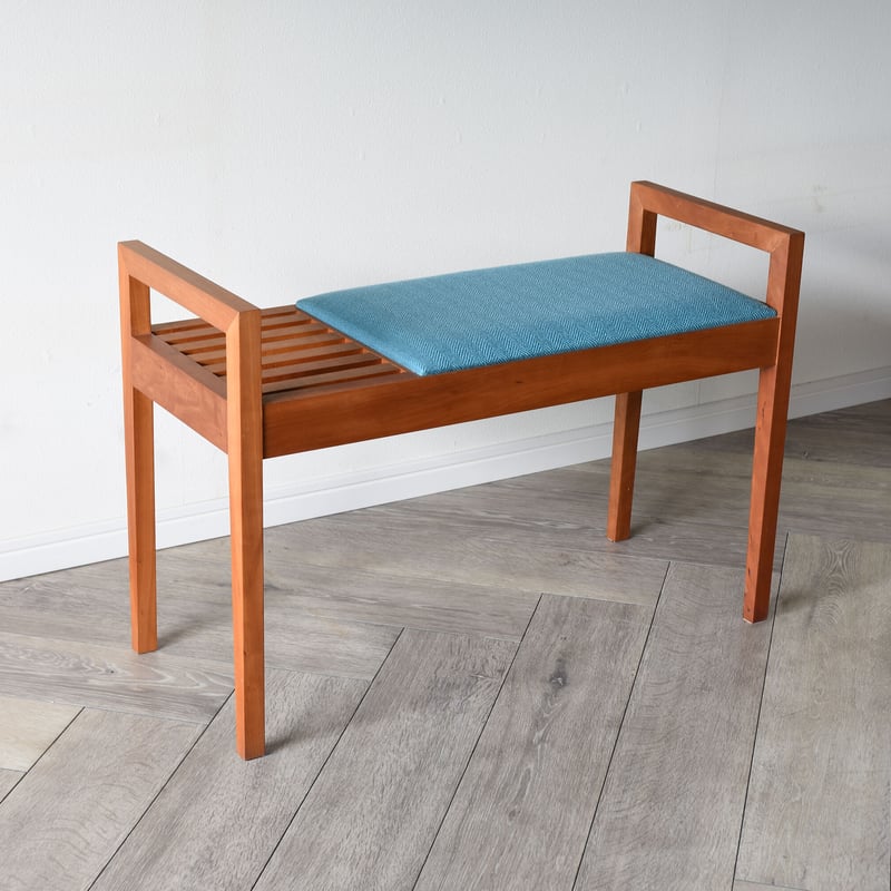 Elna ベンチスツール/ブラックチェリー材【配送料込み/軒先渡し