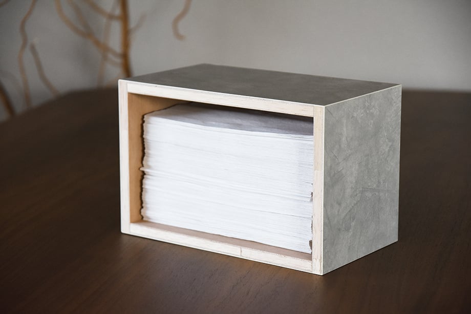 ペーパータオルホルダー Paper Towel Dispenser コッパー ヘアラインメタル...