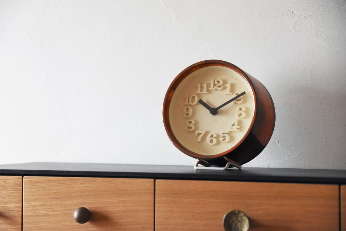 小さな時計 / 銅 【WR11-05】RIKI CLOCK 渡辺 力 レムノス Lemnos