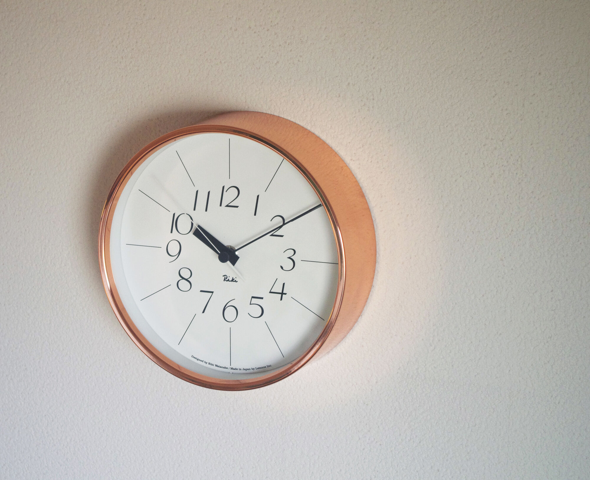 銅の時計　リキクロック　riki clock 渡辺力 lemnos レムノス original