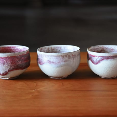 丹波焼 信凜窯 仲岡信人 彩色灰釉 カップ 赤｜Tamba pottery shinringama cup 小鉢 茶碗 和食器 器 うつわ 窯元 丹波立杭 日本六古窯 フリーカップ 湯呑み ギフト