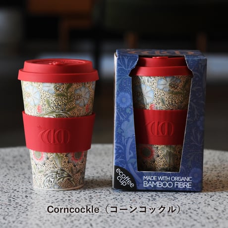 ecoffee cup 400ml エコーヒーカップ ウィリアムモリス コーヒー タンブラー サスティナブル テイクアウトカップ マイタンブラー マイカップ バンブー 竹 コップ ギフト プレゼント