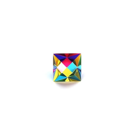 CMY Cubes The Aether 【Mini】CMYキューブ エーテル ミニ アクリル 正八立方体 オブジェ 置物 プリズム インテリア雑貨 シアン マゼンダ イエロー 三原色