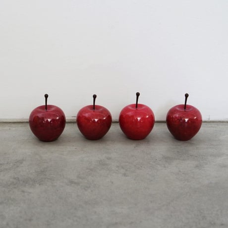 Marble Apple【Red】Ｓサイズ マーブルアップル S スモール 赤 天然大理石 オブジェ 置物 ペーパーウェイト りんご インテリア雑貨 ディスプレイ ギフト プレゼント おしゃれ