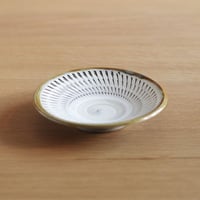 小鹿田焼 柳瀬晴夫窯 4寸皿 小皿 ミニプレート 和食器 民藝 飛び鉋 釉薬 器 うつわ 飛び鉋 焼物 陶芸 ギフト プレゼント 結婚祝い 新築祝い