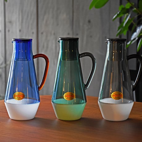 TWO TONE CARAFE amabro アマブロ ツー トーン ツートン 2色 カラフェ ピッチャー 耐熱ガラス 1000ml  ジャグ ボトル 取っ手付き お茶 お水 ドリンク 飲み物 ギフト