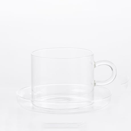 ICHENDORF MILANO PIUMA TEA CUP & SAUCER ティーカップ＆ソーサー イッケンドルフミラノ ピューマ ティーカップ ガラス食器 耐熱ガラス カフェ用品 紅茶 ギフト