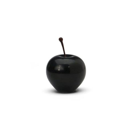 Marble Apple【Black】Ｓサイズ マーブルアップル S スモール ブラック 黒 天然大理石 オブジェ 置物 ペーパーウェイト りんご インテリア雑貨 ディスプレイ ギフト プレゼント