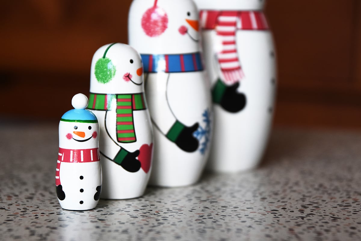 Snowman Family スノーマンファミリー マトリョーシカ インテリア