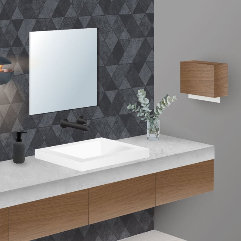 ペーパータオルホルダー Paper Towel Dispenser 天然木 ウォールナット