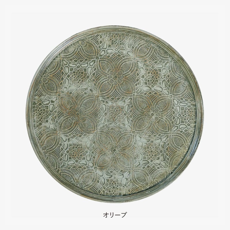 Resat ラウンドトレイ Lサイズ レサト トレー トレイ お盆 直径32