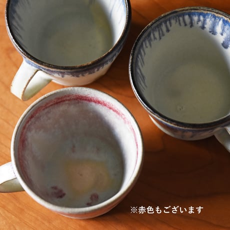丹波焼 信凜窯 仲岡信人 彩色灰釉 マグカップ 青｜Tamba pottery shinringama magcup コーヒーカップ 和食器 器 丹波立杭 焼物 窯元 ギフト プレゼント