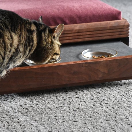 LUSSO ベッド オーク材 ペット家具 天然木 ペットベッド ペットクッション ペット用品 犬 猫 ねこ くつろぎスペース 寝心地抜群 犬用ベッド おしゃれ 犬のベッド ペットソファ