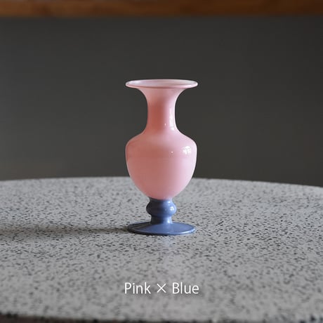 MINI VASE -TWO TONE- amabro アマブロ ミニベース ツートーン フラワーベース 花瓶 一輪挿し ガラス オブジェ 置物 ペールカラー ディスプレイ インテリア雑貨 おしゃれ