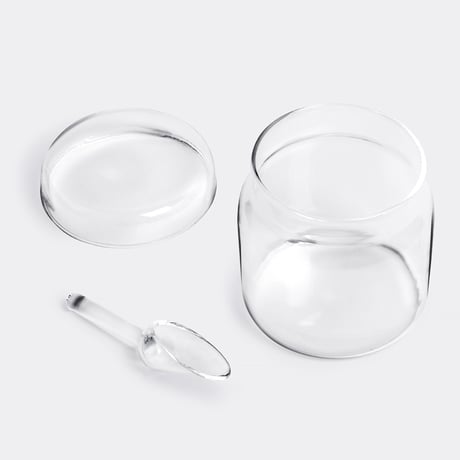 ICHENDORF MILANO PIUMA Sugar Bowl set シュガーポット イッケンドルフミラノ ピューマ ガラス食器 ジャー カフェ用品 砂糖入れ ガラス容器 おしゃれ