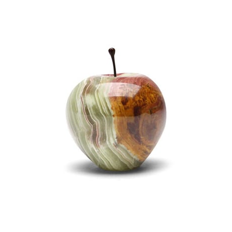 Marble Apple【Stripe】Ｌサイズ マーブルアップル L ラージ ストライプ 天然大理石 オブジェ 置物 ペーパーウェイト りんご インテリア雑貨 ディスプレイ ギフト プレゼント