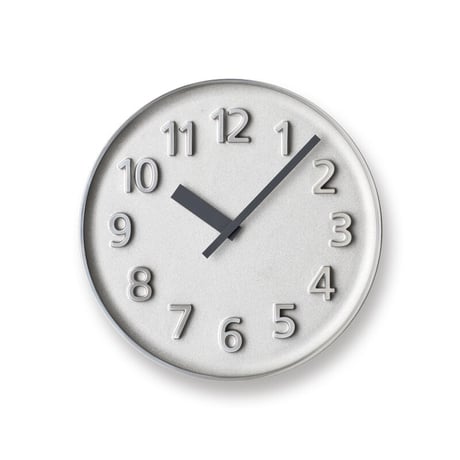 Founder clock / アルミニウム 【KK15-08 AL】（ Lemnos・レムノス・ファウンダー・掛け時計）